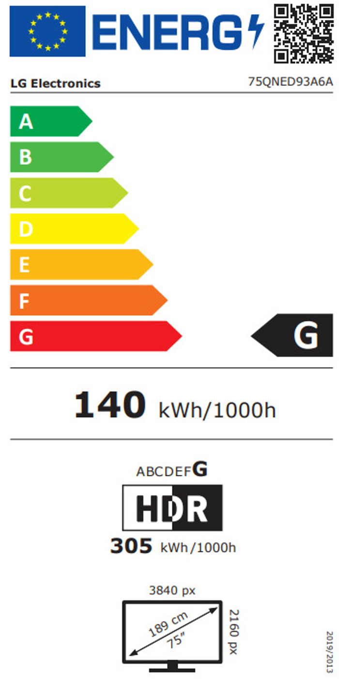 TV LG 75QNED93A6A 75'' Smart 4K AI
